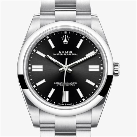 rolex oyster perpetual cinturino acciaio|rolex oyster 41 mm.